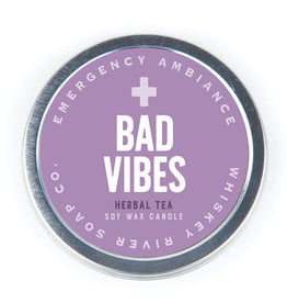 Whiskey River Bad Vibes Emergency Travel Tin Candle