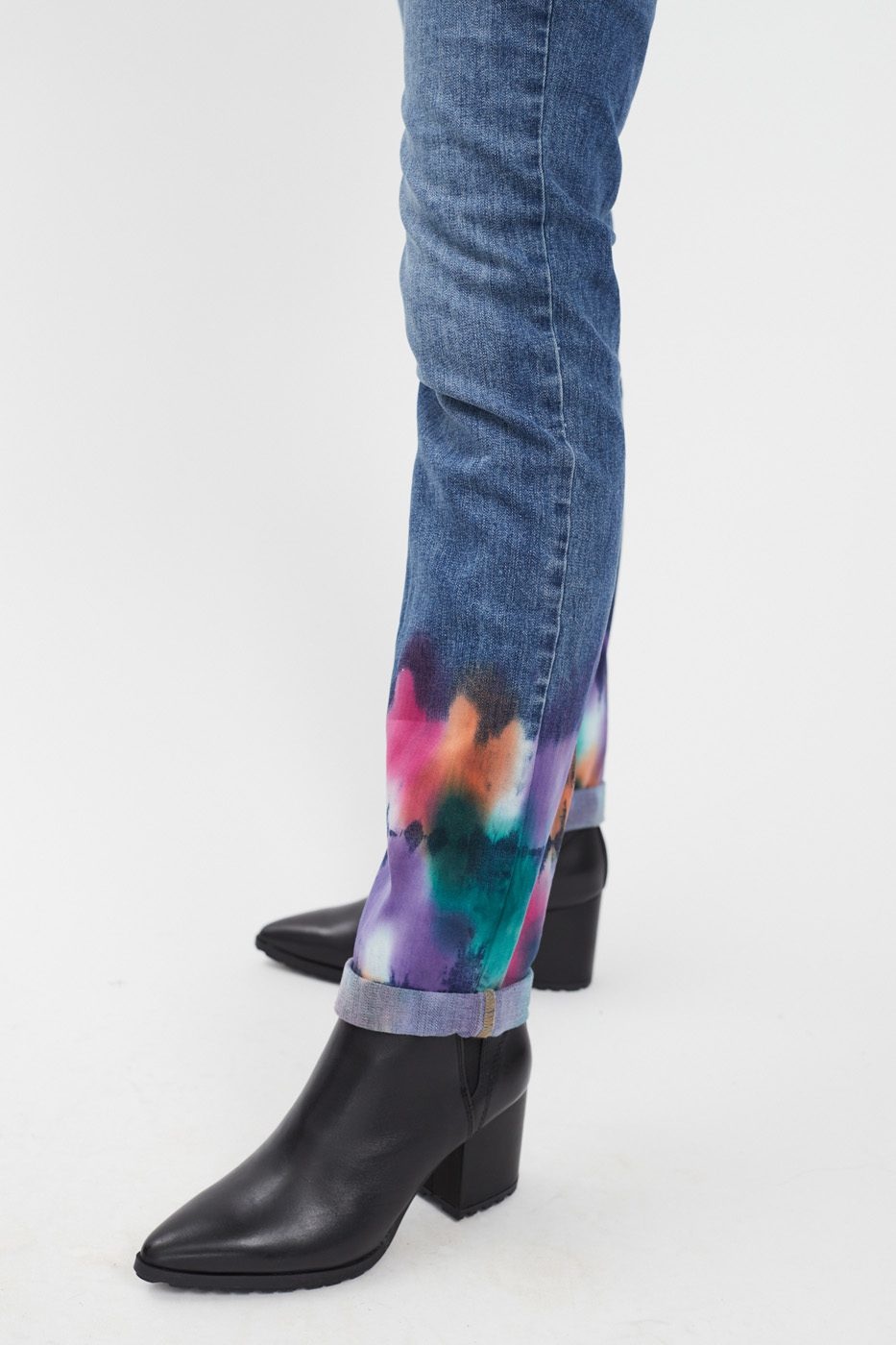 French Dressing Olivia Tie Dye Straight Leg Jean