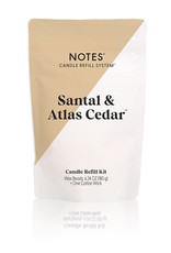 NOTES Sustainable Candle Refill Kit Santal & Atlas Cedar