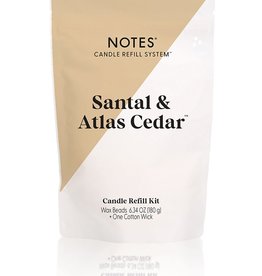 NOTES Sustainable Candle Refill Kit Santal & Atlas Cedar