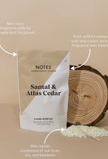 NOTES Sustainable Candle Refill Kit Santal & Atlas Cedar