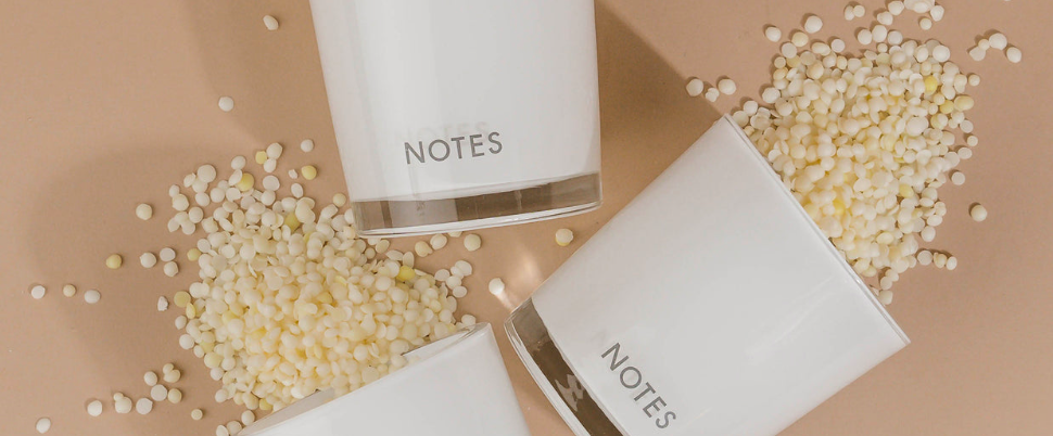 NOTES Sustainable Candle Refill Kit Plumeria & Pink Currant