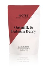 NOTES Sustainable Candle Refill Kit  Oatmilk & Balsam Berry