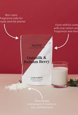 NOTES Sustainable Candle Refill Kit  Oatmilk & Balsam Berry