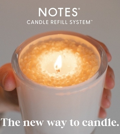 NOTES Starter Candle Glass For Refill System