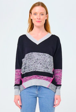 Edinburgh Knits Eliza Top Black/Grey