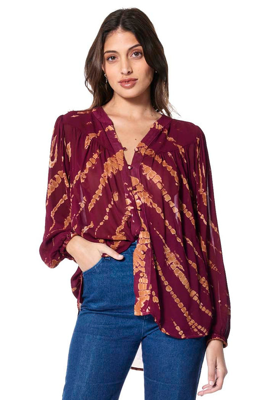 Young Fabulous & Broke Carly Blouse Wild Orchid