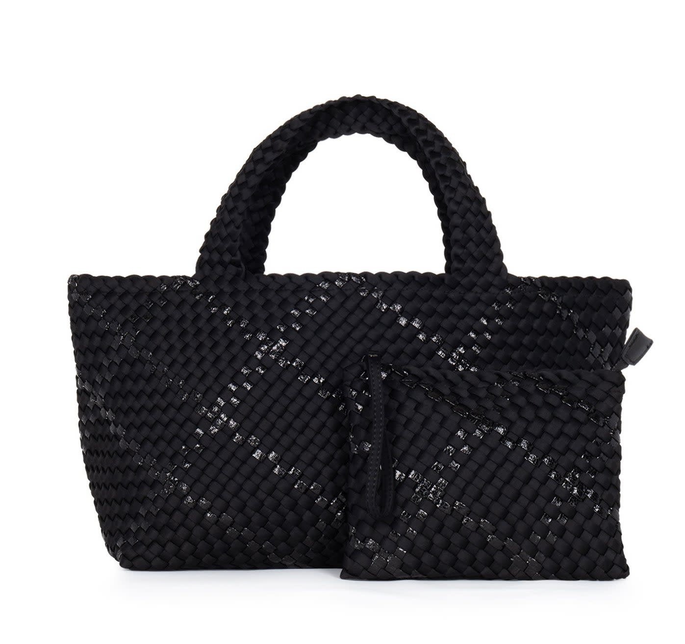 Bobbi Noir Woven Tote