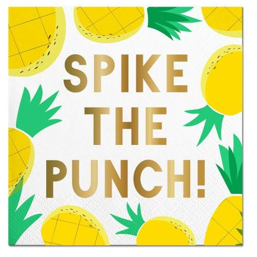 Slant Spike the Punch Napkins 20 CT