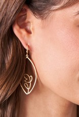 Spartina Autumn Leaves Earring Gold