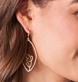 Spartina Autumn Leaves Earring Gold