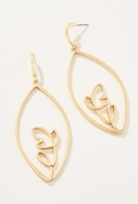 Spartina Autumn Leaves Earring Gold