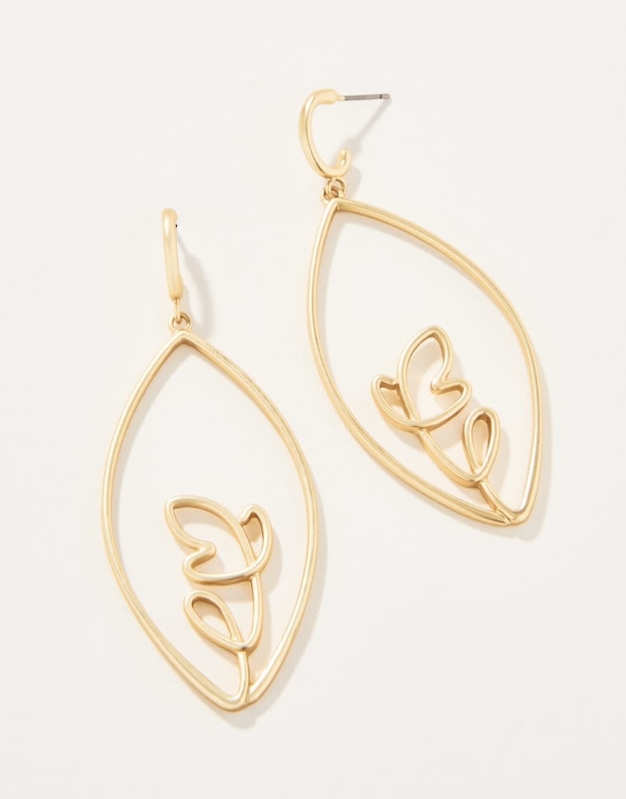 Spartina Autumn Leaves Earring Gold