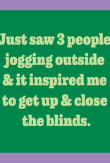 Drinks On Me People Jogging Coaster