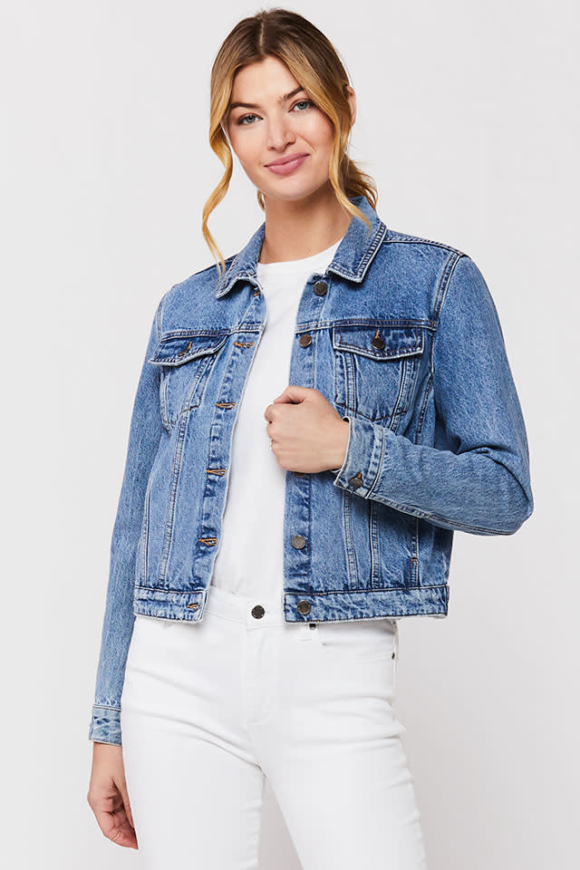 Flocked Monogram Denim Jacket - Women - Ready-to-Wear