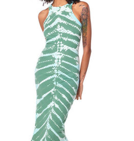 Young Fabulous & Broke Palm Iggy Rib Midi Dress Savannah Wash