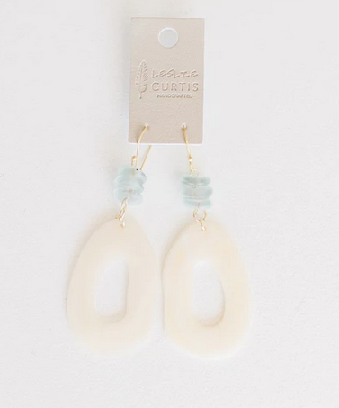 Leslie Curtis Etta Earring Cream