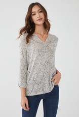 French Dressing Grey Heart Top