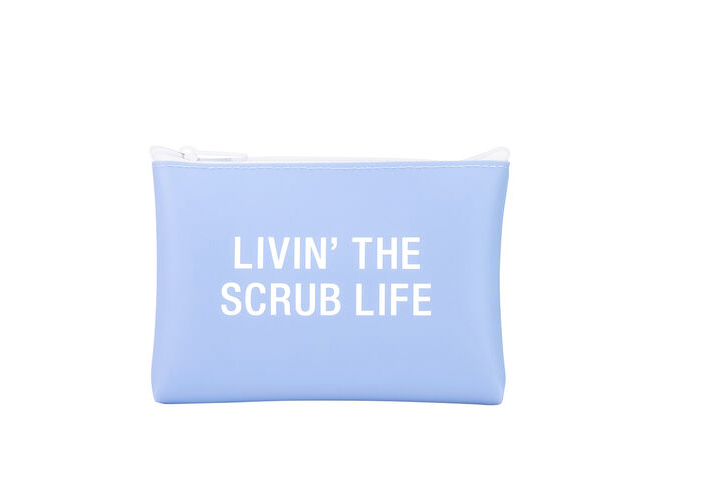About Face Scrub Life Silicone Make Up Bag