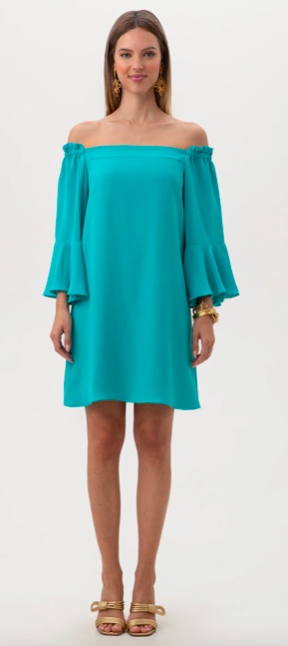 Trina Turk Knox Dress Tranquil Turquoise