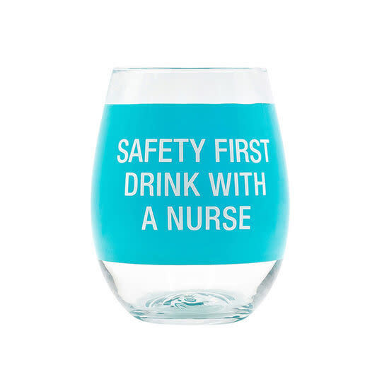 About Face Safety First Wine Glass 16oz