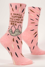 Blue Q I Shall Support You Womens Socks