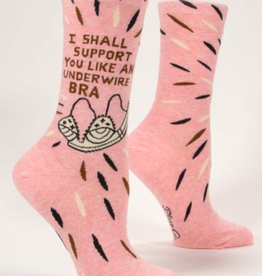 Blue Q I Shall Support You Womens Socks