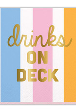 Slant Drinks on Deck Napkins 20 CT
