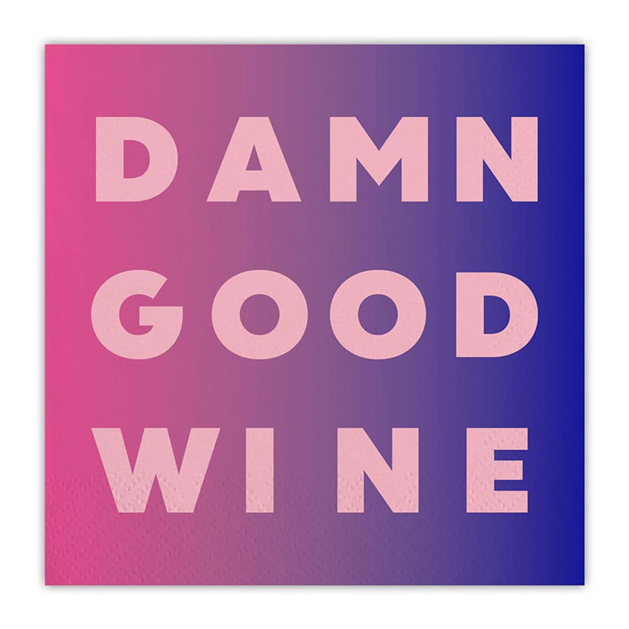 Slant Damn Good Wine Napkins 20 CT