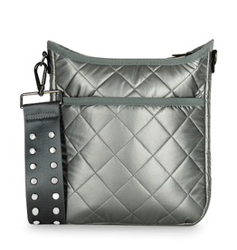 Haute Shore  Puffer Quilted White Bucket Bag - Lindsey Blanc