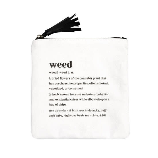 About Face Weed Cosmetic Bag