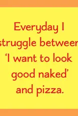 Drinks On Me Naked & Pizza Coaster