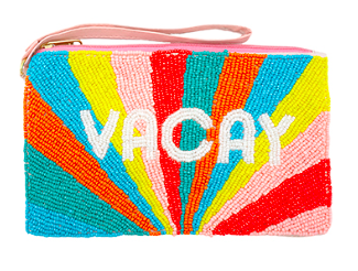 Vacay Beaded Pouch