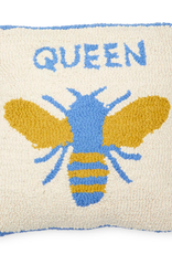 Two's Company Bee Embroidery Pillow