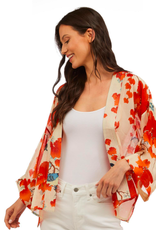 Two's Company Blossom Branch Short Kimono