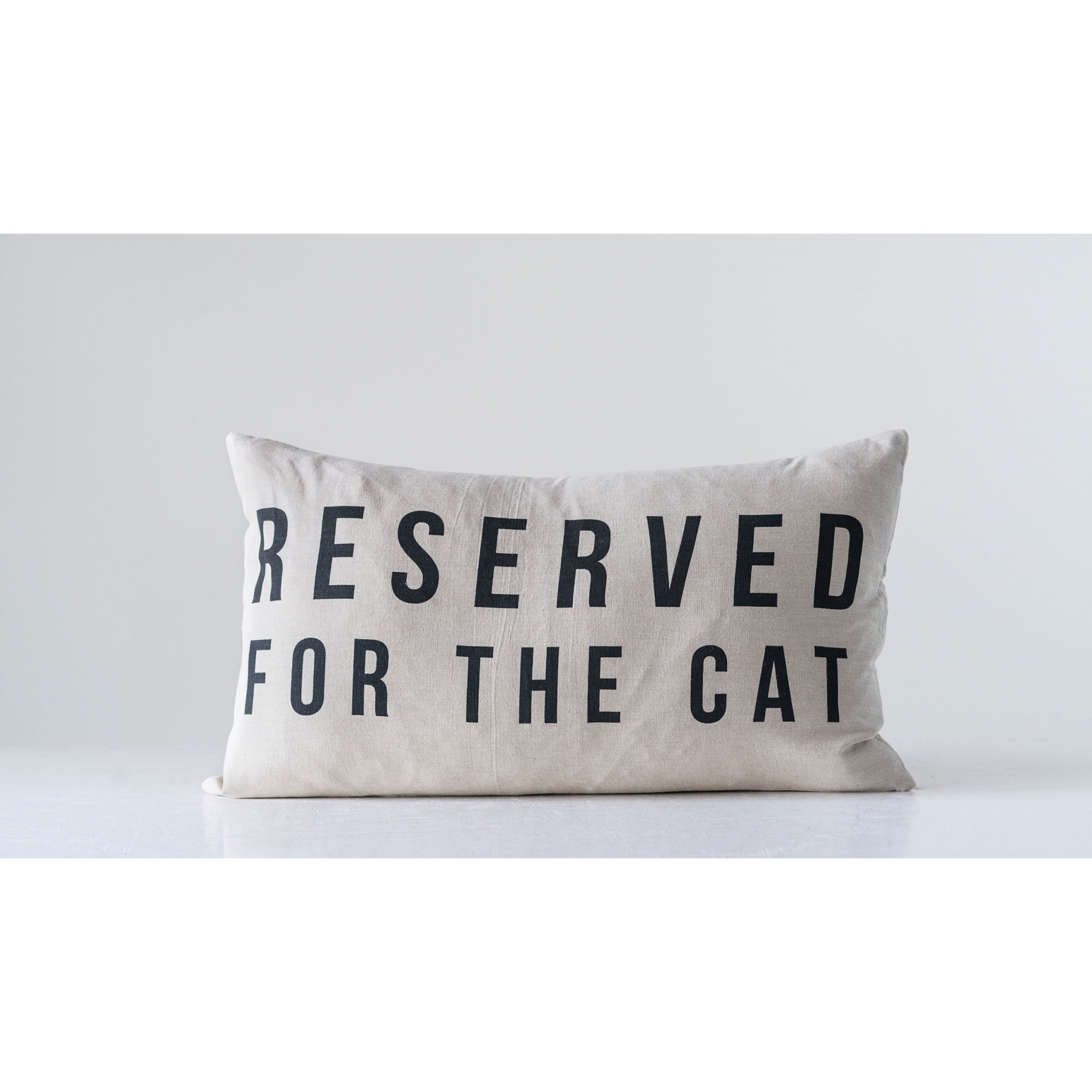 "Reserved For The Cat" Pillow
