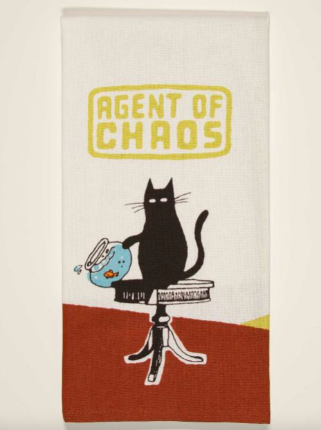 Blue Q Agent of Chaos Dish Towel