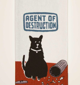 Blue Q Agent of Destruction Dish Towel