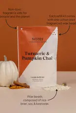NOTES Sustainable Candle Refill Kit Turmeric & Pumpkin Chai