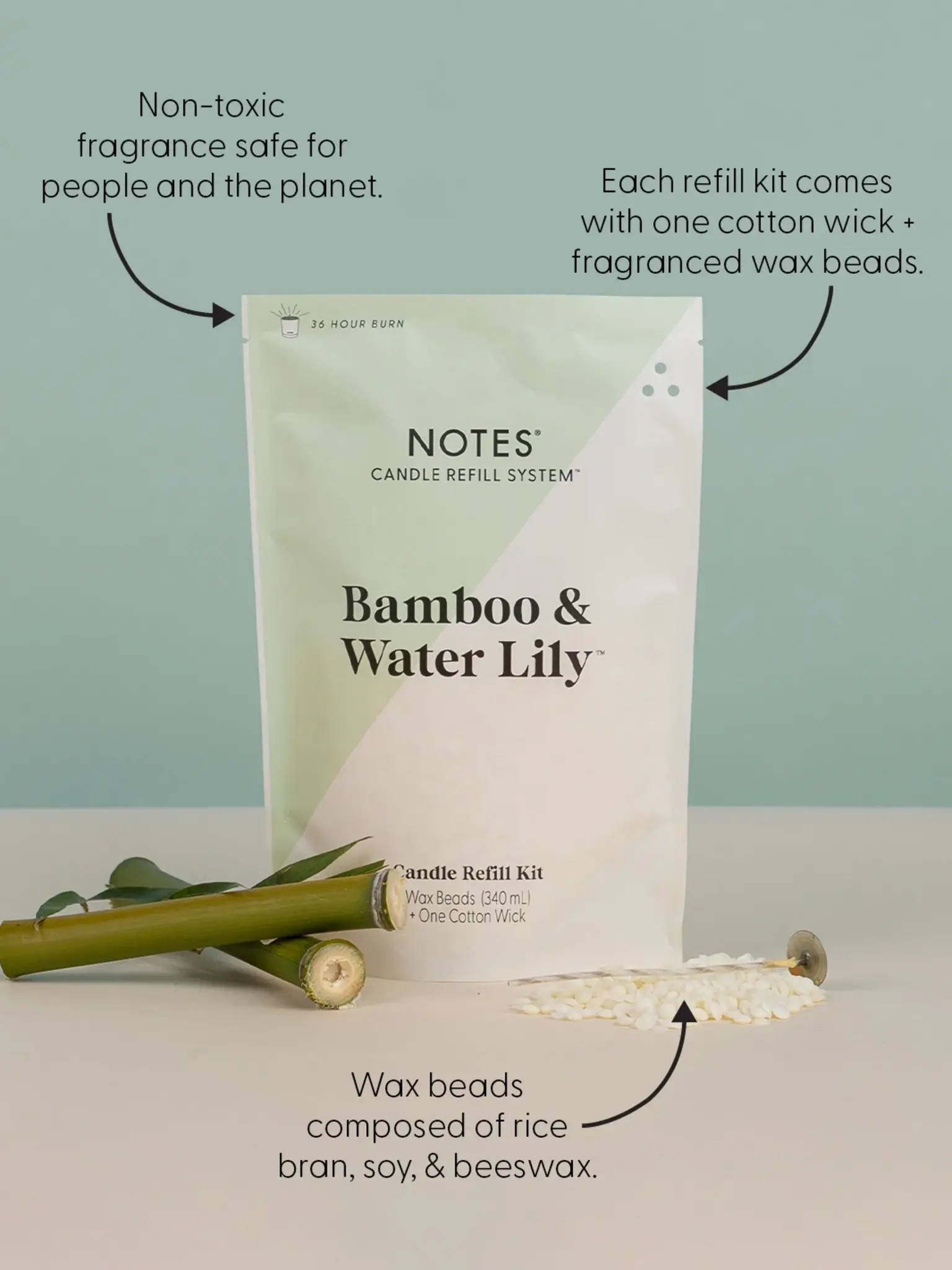 NOTES Sustainable Candle Refill Kit