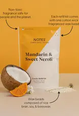 NOTES Sustainable Candle Refill Kit Mandarin & Sweet Neroli