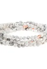 Scout Curated Wears Wrap Bracelet/Necklace Howlite