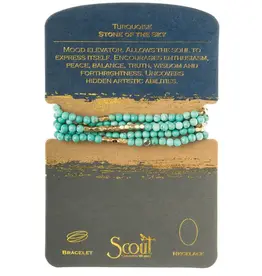 Scout Curated Wears Wrap Bracelet/Necklace Turquoise
