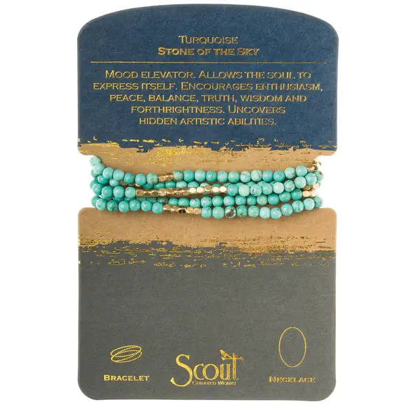 Scout Curated Wears Wrap Bracelet/Necklace Turquoise