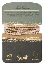 Scout Curated Wears Wrap Bracelet/Necklace Pink Opal