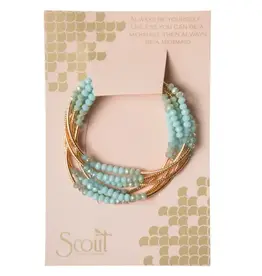 Scout Curated Wears Wrap Bracelet/Necklace Turquoise/Gold