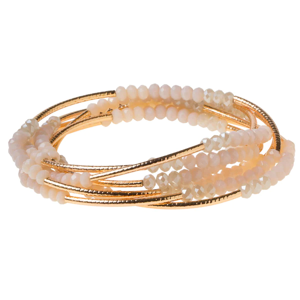 Scout Curated Wears Wrap Bracelet/Necklace Ivory/Gold
