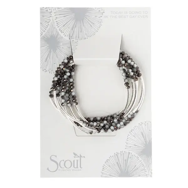 Scout Curated Wears Wrap Bracelet/Necklace Eclipse/Silver