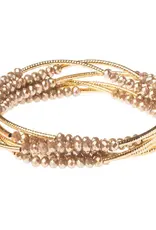 Scout Curated Wears Wrap Bracelet/Necklace Oyster/Gold