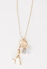 Leslie Curtis Rosemary Necklace Gold/Pearl